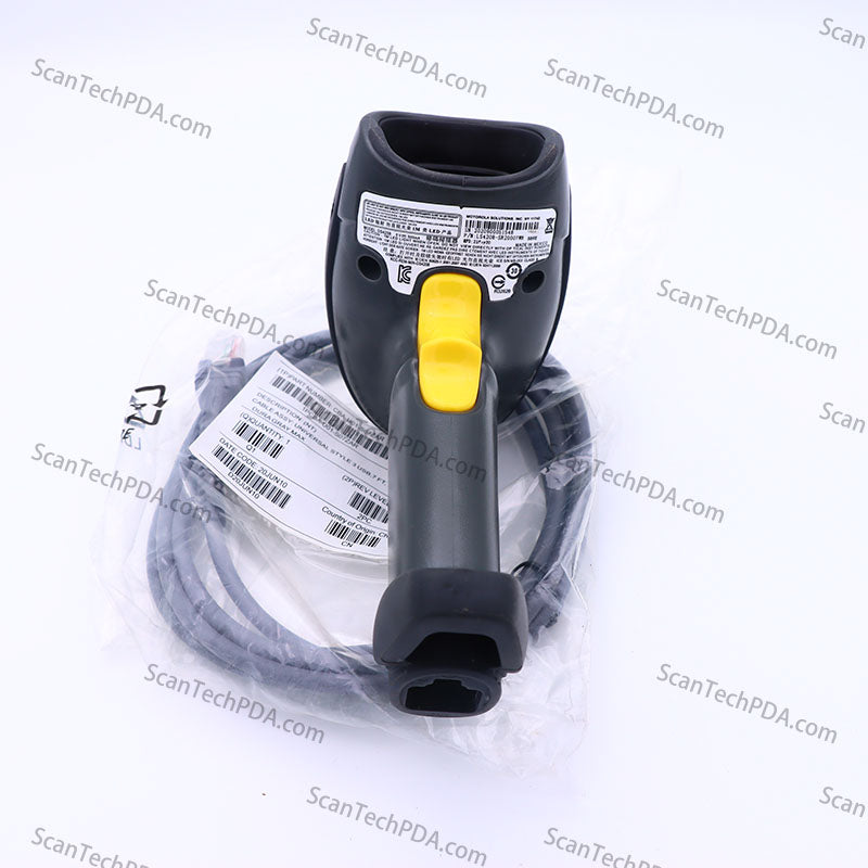 Zebra LS4208 Symbol 1D Handheld Barcode Scanner Bundle