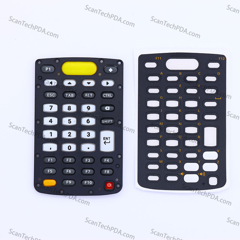 A Set of 38-key keypad with Cover and Keypad Overlay for Motorola Symbol Zebra MC3300