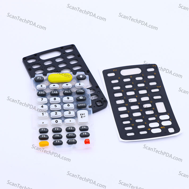A Set of 38-key keypad with Cover and Keypad Overlay for Motorola Symbol Zebra MC3300