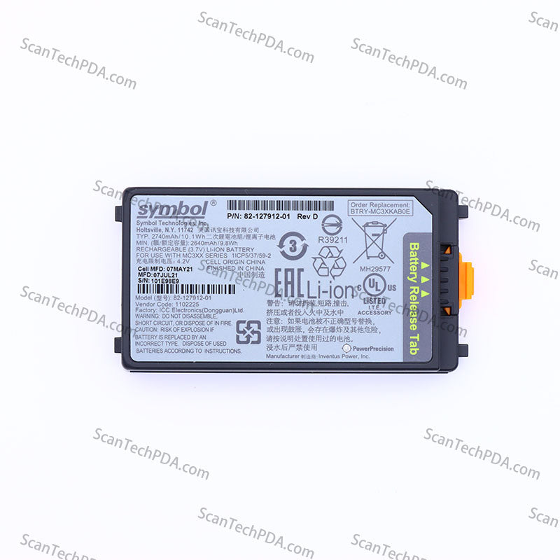 Original Motorola MC3190 Battery P/N 82-127912-01 Rev D 2740mAh