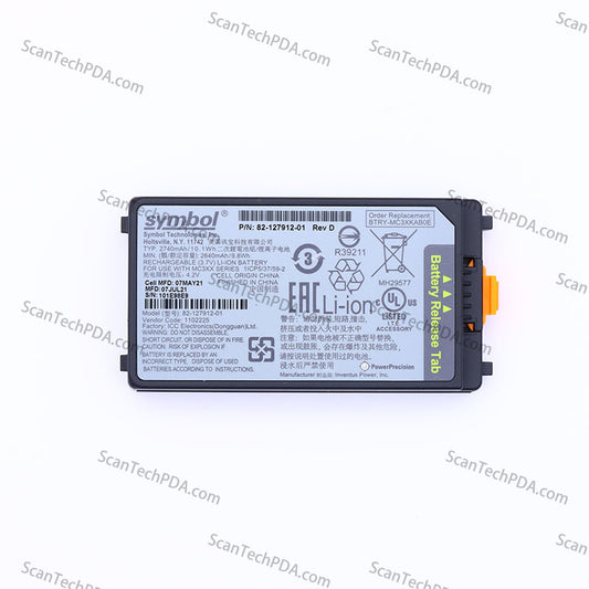 Original Motorola MC3190 Battery P/N 82-127912-01 Rev D 2740mAh